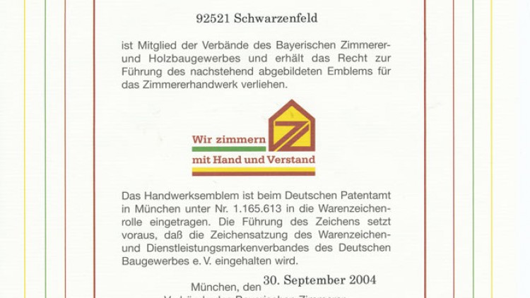 Bayerisches Zimmerei- und Holzbaugewerbe